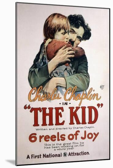 The Kid, Jackie Coogan, Charles Chaplin, 1921-null-Mounted Art Print