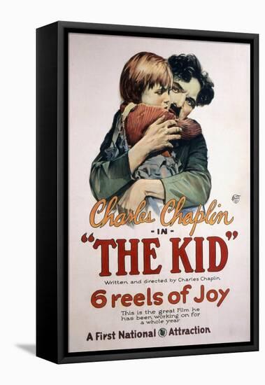 The Kid, Jackie Coogan, Charles Chaplin, 1921-null-Framed Stretched Canvas