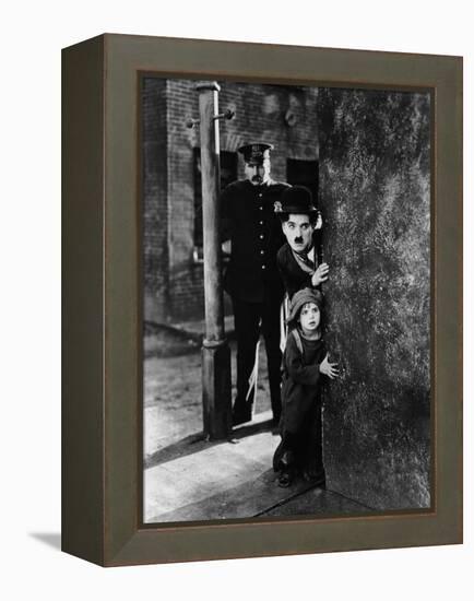The Kid, Tom Wilson, Charles Chaplin, Jackie Coogan, 1921-null-Framed Stretched Canvas