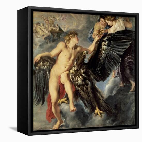 The Kidnapping of Ganymede-Peter Paul Rubens-Framed Premier Image Canvas