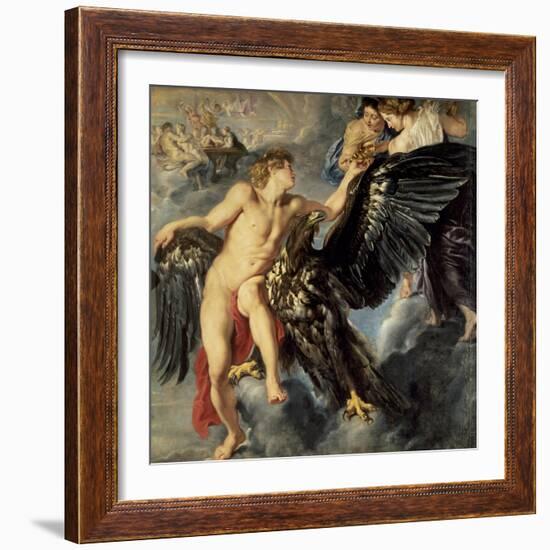 The Kidnapping of Ganymede-Peter Paul Rubens-Framed Giclee Print