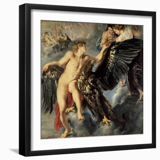 The Kidnapping of Ganymede-Peter Paul Rubens-Framed Giclee Print