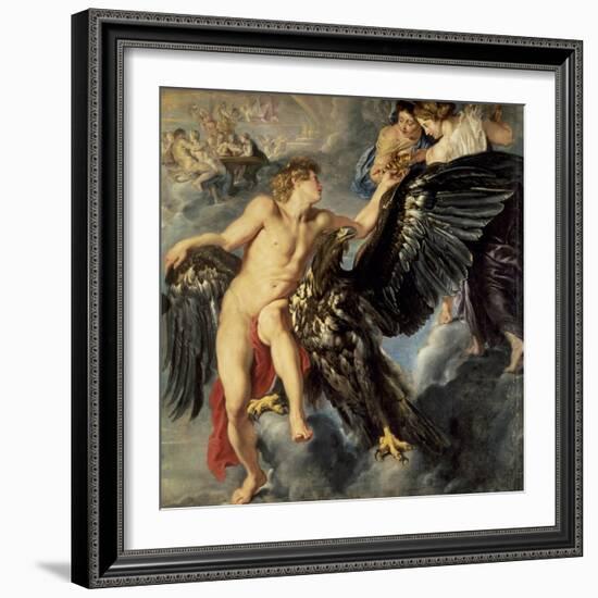 The Kidnapping of Ganymede-Peter Paul Rubens-Framed Giclee Print