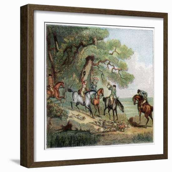 The Kill, Fox Hunting, 1787-Thomas Rowlandson-Framed Giclee Print