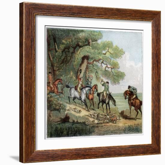 The Kill, Fox Hunting, 1787-Thomas Rowlandson-Framed Giclee Print