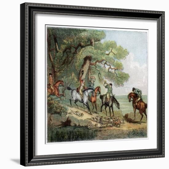 The Kill, Fox Hunting, 1787-Thomas Rowlandson-Framed Giclee Print