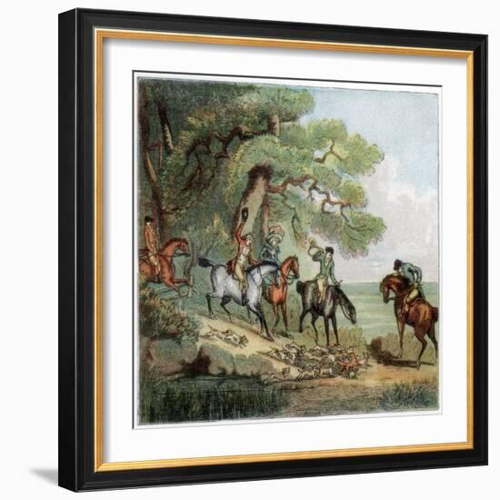 The Kill, Fox Hunting, 1787-Thomas Rowlandson-Framed Giclee Print