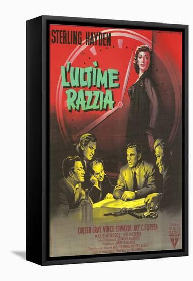The Killing, French Movie Poster, 1956-null-Framed Stretched Canvas