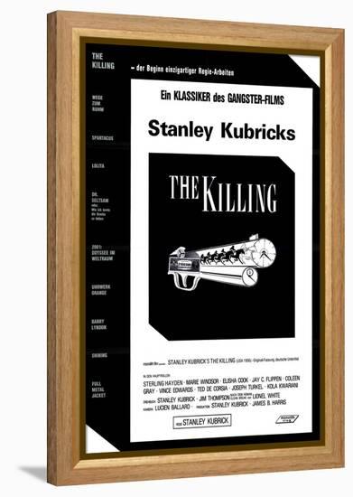 The Killing, German Movie Poster, 1956-null-Framed Stretched Canvas