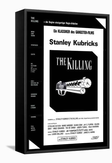 The Killing, German Movie Poster, 1956-null-Framed Stretched Canvas