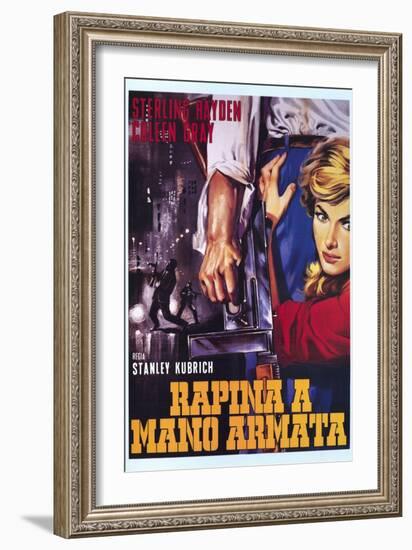 The Killing, Italian Movie Poster, 1956-null-Framed Art Print