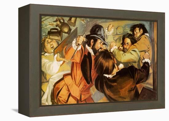 The Killing of the Poet, Christopher Marlowe-Mcbride-Framed Premier Image Canvas