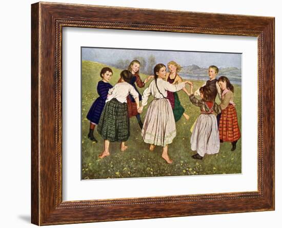 The Kindergarten Children-Hans Thomas-Framed Art Print