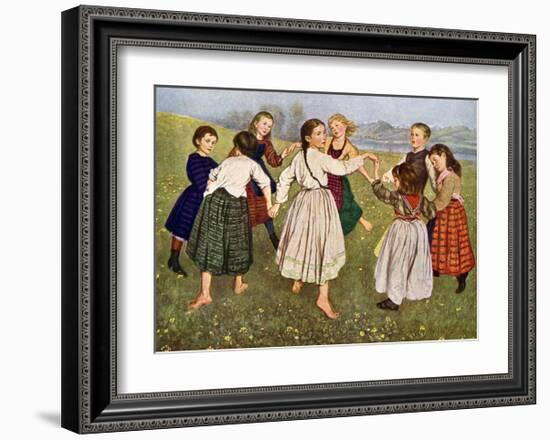 The Kindergarten Children-Hans Thomas-Framed Art Print