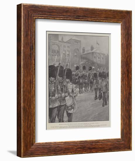 The King and His South African Veterans, the Guards Marching Past His Majesty, 27 October-Richard Caton Woodville II-Framed Giclee Print