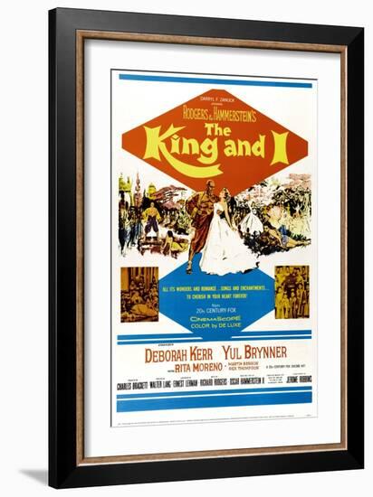 The King and I, 1956-null-Framed Giclee Print