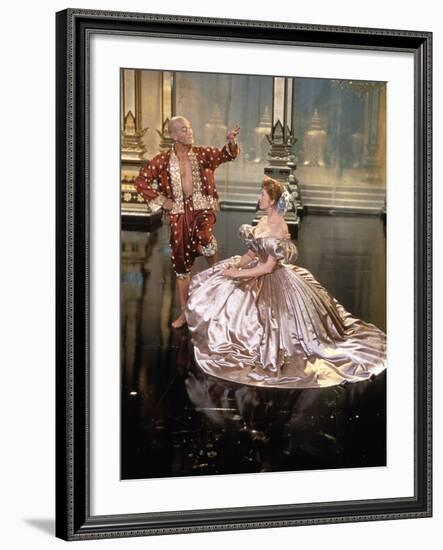 The King And I, Yul Brynner, Deborah Kerr, 1956-null-Framed Photo