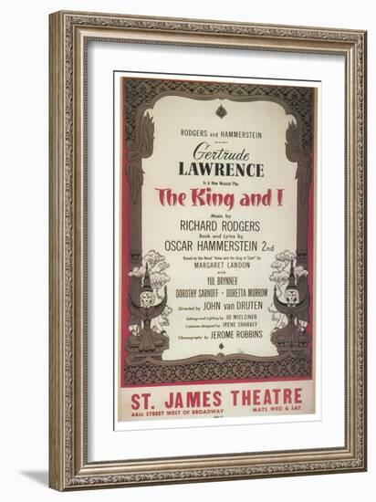 The King and I-null-Framed Art Print