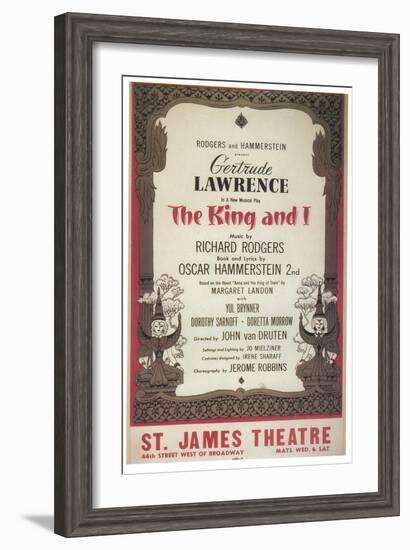 The King and I-null-Framed Art Print