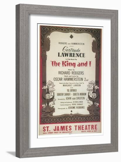 The King and I-null-Framed Art Print