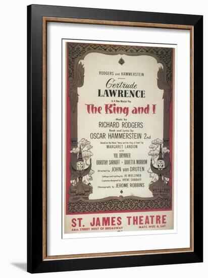 The King and I-null-Framed Art Print