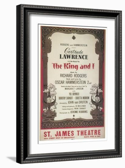 The King and I--Framed Art Print