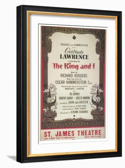 The King and I-null-Framed Art Print