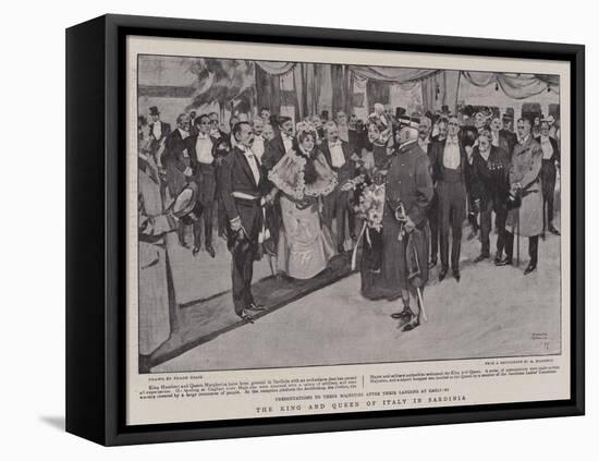 The King and Queen of Italy in Sardinia-Frank Craig-Framed Premier Image Canvas