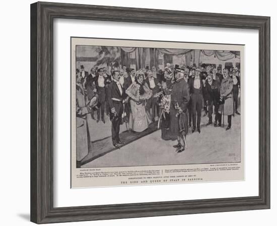 The King and Queen of Italy in Sardinia-Frank Craig-Framed Giclee Print