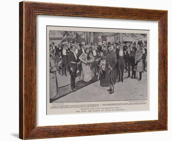 The King and Queen of Italy in Sardinia-Frank Craig-Framed Giclee Print