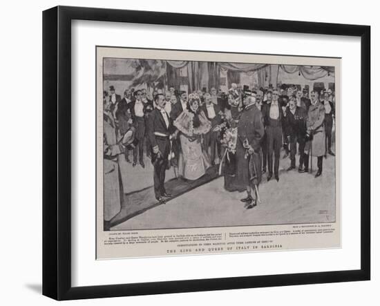 The King and Queen of Italy in Sardinia-Frank Craig-Framed Giclee Print