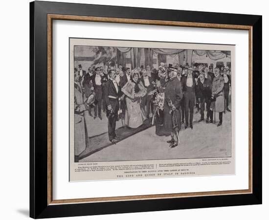 The King and Queen of Italy in Sardinia-Frank Craig-Framed Giclee Print