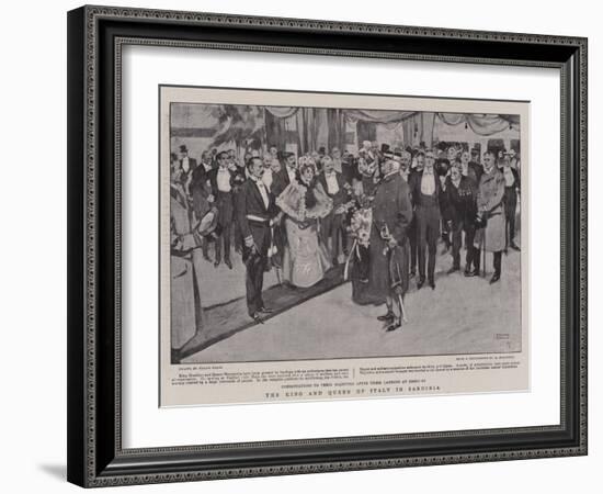 The King and Queen of Italy in Sardinia-Frank Craig-Framed Giclee Print