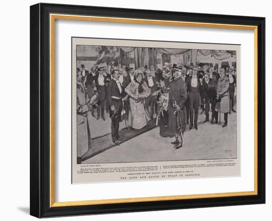 The King and Queen of Italy in Sardinia-Frank Craig-Framed Giclee Print
