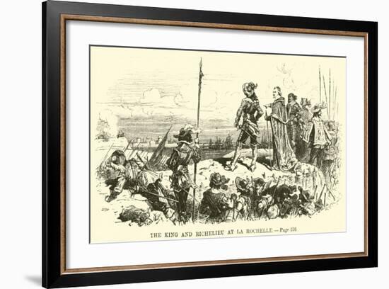 The King and Richelieu at La Rochelle-null-Framed Giclee Print