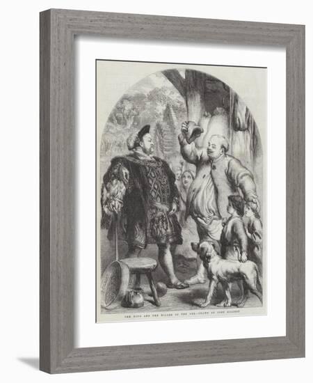 The King and the Miller of the Dee-Sir John Gilbert-Framed Giclee Print