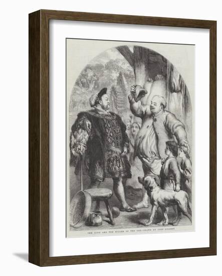 The King and the Miller of the Dee-Sir John Gilbert-Framed Giclee Print