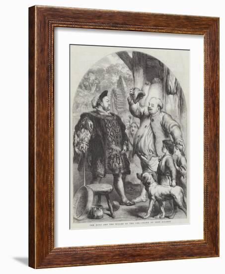 The King and the Miller of the Dee-Sir John Gilbert-Framed Giclee Print