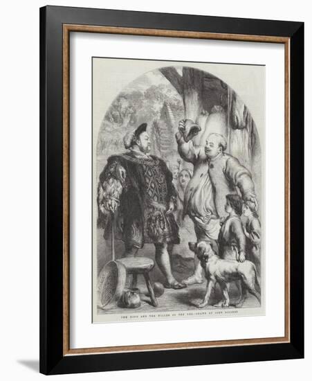 The King and the Miller of the Dee-Sir John Gilbert-Framed Giclee Print