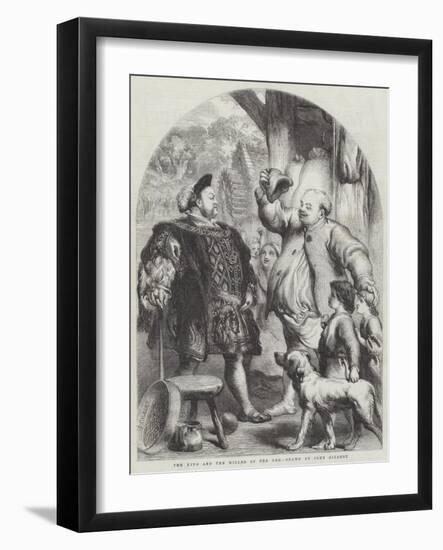 The King and the Miller of the Dee-Sir John Gilbert-Framed Giclee Print