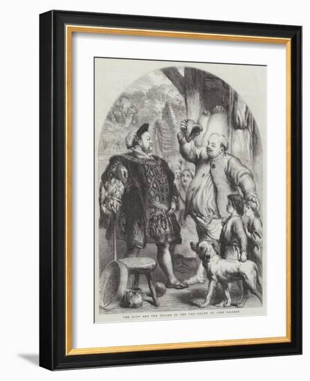 The King and the Miller of the Dee-Sir John Gilbert-Framed Giclee Print