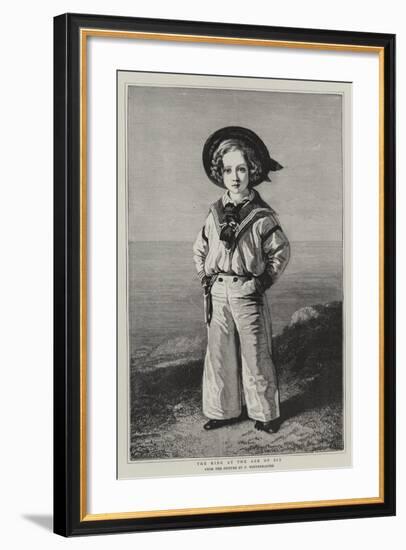 The King at the Age of Six-Franz Xaver Winterhalter-Framed Giclee Print