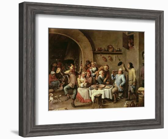 The King Drinks, Part of Flemish Festival-David Teniers the Younger-Framed Giclee Print