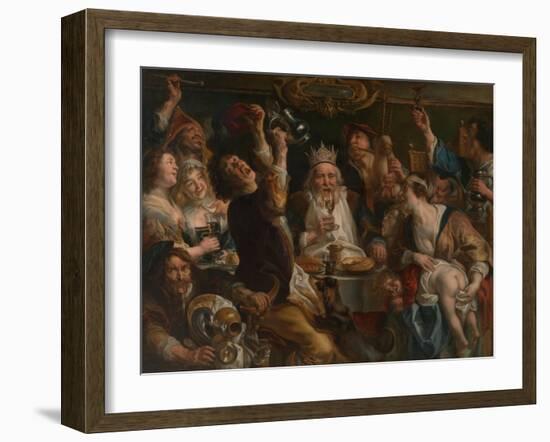 The King Drinks-Jacob Jordaens-Framed Giclee Print