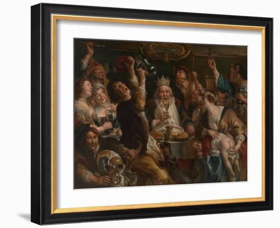 The King Drinks-Jacob Jordaens-Framed Giclee Print