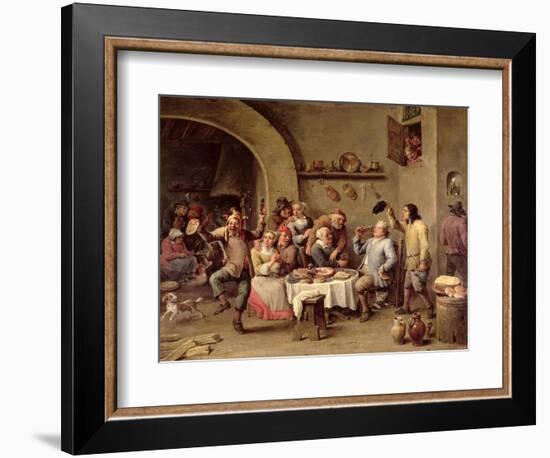 The King Drinks-David Teniers the Younger-Framed Giclee Print