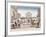 The King Louis XVIII Arriving at Notre Dame, Paris, 3 May 1814-null-Framed Giclee Print