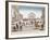 The King Louis XVIII Arriving at Notre Dame, Paris, 3 May 1814-null-Framed Giclee Print