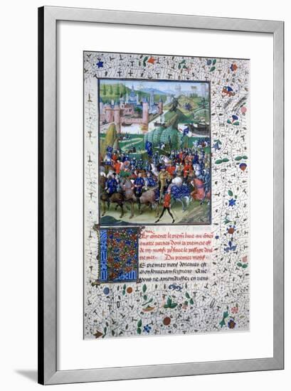 The King of France Leaving for the Crusades, C1336, (145)-null-Framed Giclee Print