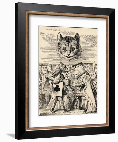 The King of Hearts Arguing with the Executioner, from 'Alice's Adventures in Wonderland' by Lewis…-John Tenniel-Framed Giclee Print